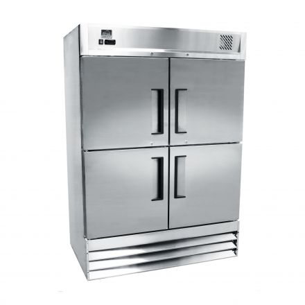 Mitchel Refrigeration Stainless Steel Four-Half Door Refrigerator