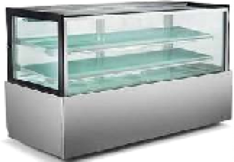 STRAIGHT GLASS COLD DISPLAY THREE TIER - 1800MM